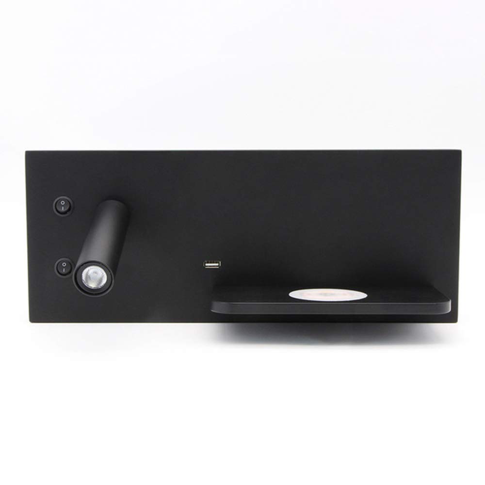 Applique murale chargeur sans fil USB avec veilleuse lecture - 8
