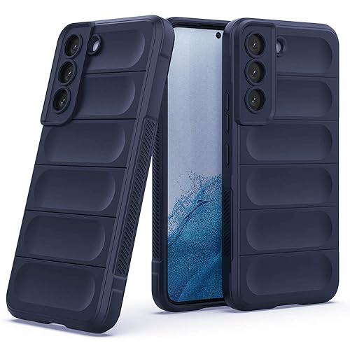 Image of amazon basics Basic Case for Samsung Galaxy S22 Plus 5G (Silicone Dark Blue)