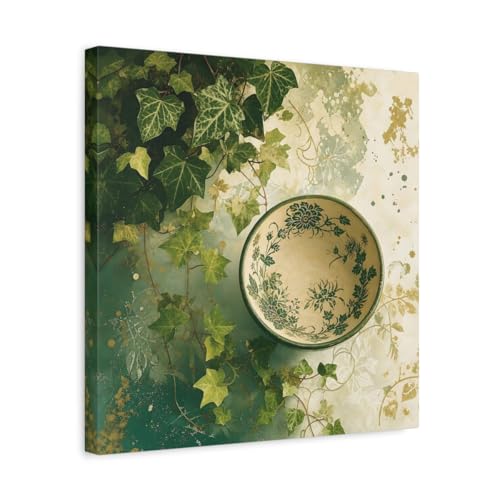 Impression sur toile Ivy Bowl haut de gamme avec détails dorés