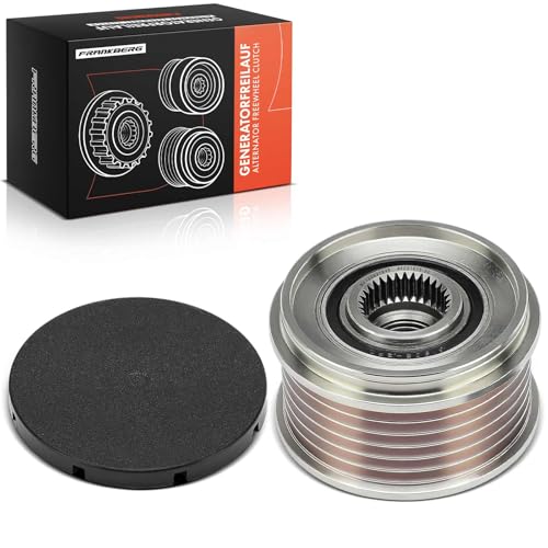 Image of Frankberg Alternator Freewheel Clutch Pulley with 6 grooves Compatible with i30 Tucson Sportage V Kona Xceed Sorento II III IV i40 Stonic Optima Carnival IV Replace# 373002F000