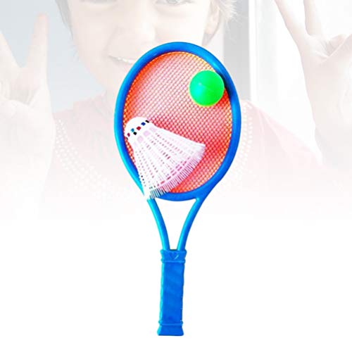 Conjunto de raquete de tênis infantil BESPORTBLE com bola de plástico raquete de tênis, brinquedos p