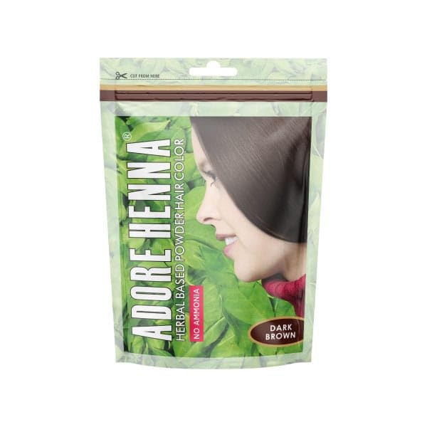 Adore Henna Herbal Based Powder Hair Color, Dark Brown 50gm (PACK OF 3)-image-37