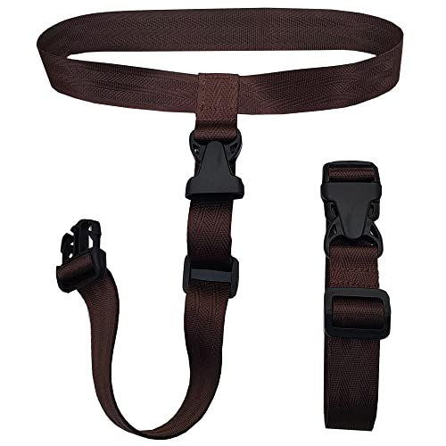 Image of 2 Pack Travel Accessories Luggage Straps - Add a Bag Suitcase Strap Belt(Brown)