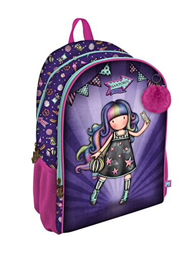 Santoro-Mochila 2 Cremalleras Gorjuss Fairground Up And Away 31,5X40X22,5Cm, Multicolor (1109Gj08)