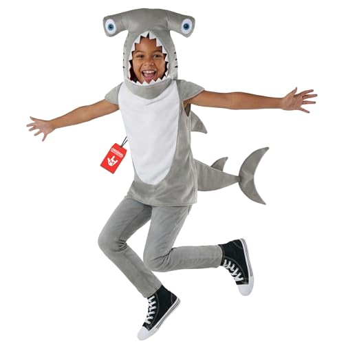 Morph Déguisement Requin Enfant, Costume Poisson Marteau, Idéal Halloween et Fêtes, L