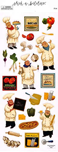 Large Stickabilities Sticker Sheet Chef Bon Appetit Large Stickabilities Sticker Sheet Chef Bon Appetit