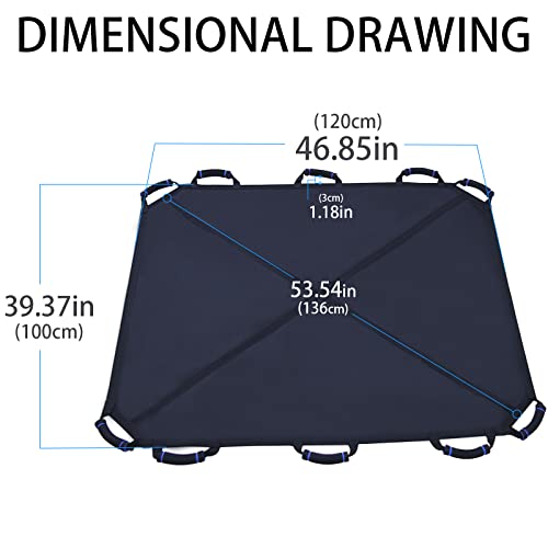 Kkaffe48 "X 40" Multi-Purpose Positioning Mattress, Waterproof Positioning Mattress With Strong Reinforced Handle, Washable And Reusable Transfer Sheet For Lifting, Rotating And Moving #TOP6