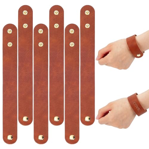 Pulseras de piel cómodas con cierre a presión que no dañan las muñecas