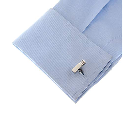 Daesar Mancuernillas Rectangulares Vintage para Hombre miniatura 4