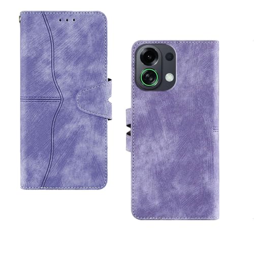 Image of amazon basics Oppo K13 Turbo 5G Flip Cover | Card Pockets Wallet & Stand | Flip Cover for Oppo K13 Turbo 5G (Purple)