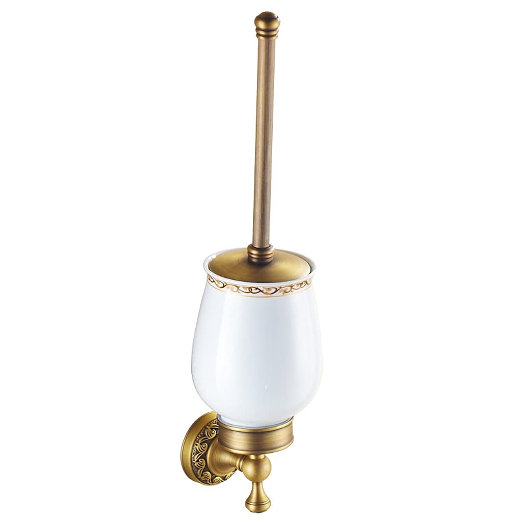 Tyuhduyur Toilet Brush Toilet Brush Holder Household Antique Toilet Cleaning Brush Bathroom Wall-Mounted Cleaning Brushs Ceramic Toilet Bowl Brush Set Wc Toilet Brush