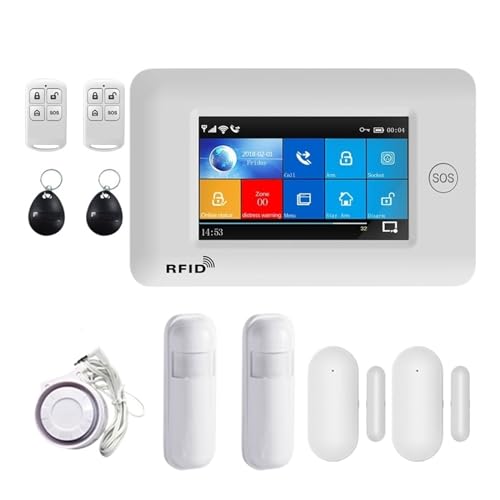 Kits alarma inteligente WiFi GSM con sensor de movimiento PIR y tarjetas RFID modelo B 2