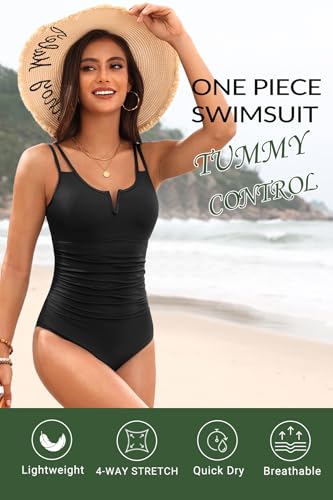 Womens One Piece Swimsuit Tummy Control - Slimming Bathing Suit V Wired Full Coverage 2025 Swimwear3