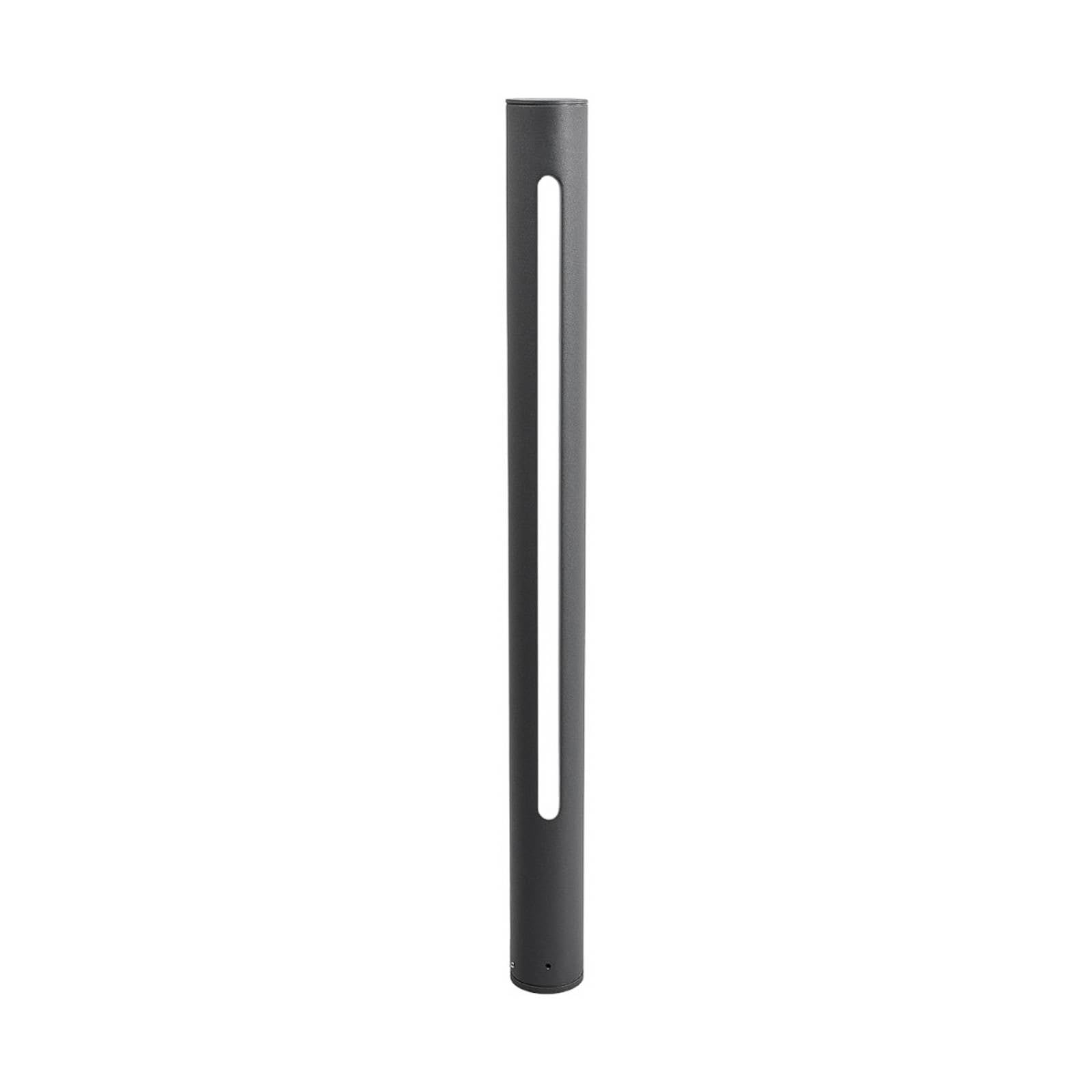 Lucande Bombillas LED baliza de jardín en gris oscuro, blanco, lámpara