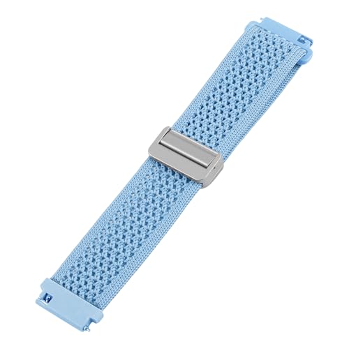 Image of ACM Watch Strap 20mm compatible with Compaq Q Watch Smartwatch | Woven Braided Magnetic Adjustable Luxury Belt Band