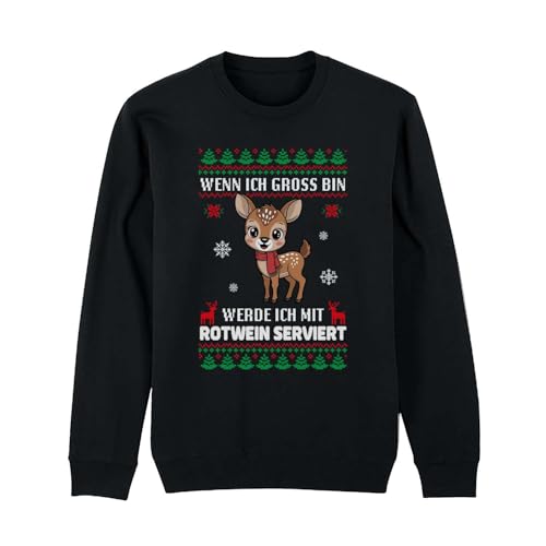 Ugly Christmas Sweater Herren, Damen - Reh, Hirsch Weihnachtspullover...