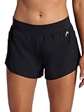 HEAD Women’s Vigor Short, Relaxed Fit, 3” Inseam, Mid-Rise, Stretch Lightweight Material...