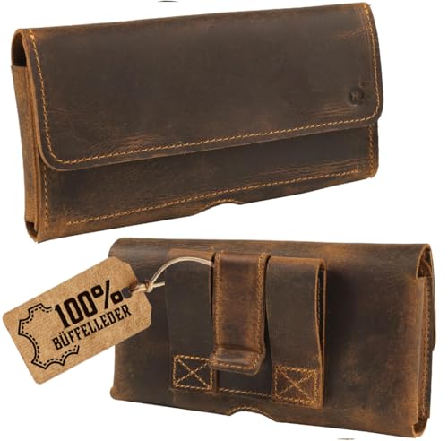 Moonster HPH23 Büffelleder Smartphone Gürteltasche