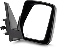 Vista 4 de Espejo de puerta para Jeep Patriot 2010-2016 lado del pasajero Potencia Calentado Texturizado Reemplazo para 5155458AL CH1321337