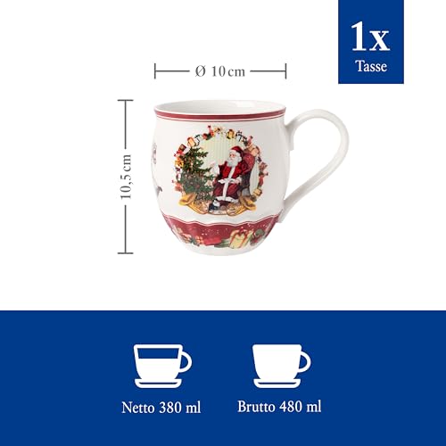 Foto von Villeroy & Boch - Toy's Fantasy Jumbobecher, Weihnachten Tasse, Weihnachtstasse, Weihnachtsbecher, Becher Weihnachten, Kaffeebecher, Tasse Winter, Kaffeetasse, Wintertasse Kaffee, Premium Porzellan