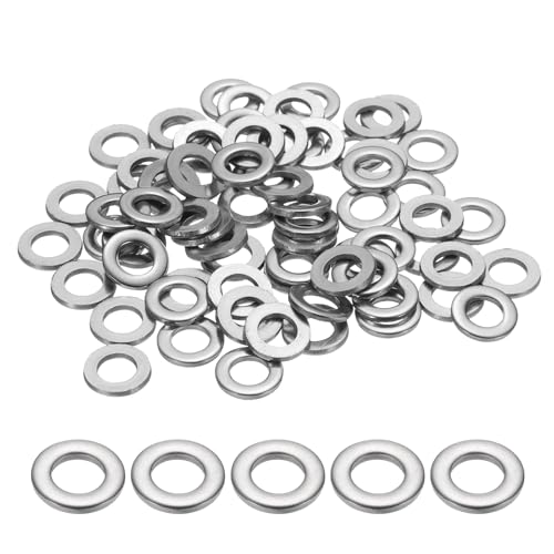 Rondelles plates M6 en acier inoxydable 304 pour vis et boulons, lot de 120 pièces uxcell