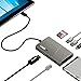 Price comparison product image LINKUP - Microsoft Surface GO Compatible Docking Station Hard Drive HDMI Ethernet SDXC USB C Dock | 7-in-1 Expansion Hub | HDMI 4K Gigabit LAN SD/MicroSD USB-A 3.0 USB-C 3.1 SATA SSD