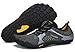 SAGUARO Sommer Barfussschuhe Damen Wasserschuhe Schnell Trocknend Barfußschuhe Herren rutschfest Outdoor Fitnessschuhe Schwarz 48
