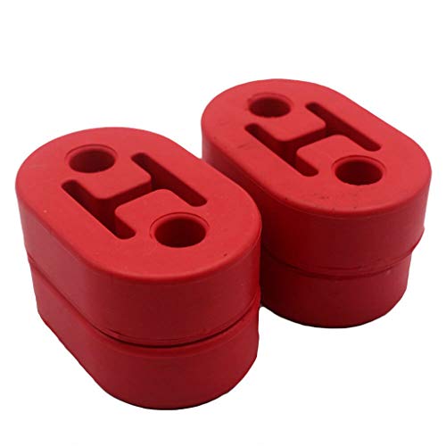 Support de fixation pour pot d'échappement en caoutchouc robuste 2 trous