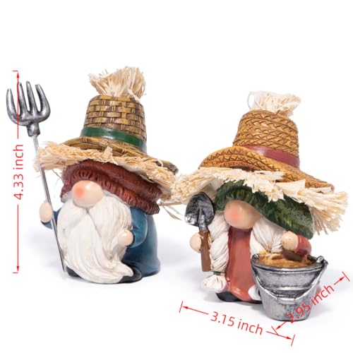 Nains de jardin figurines décoratives pour cour et terrasse rustique