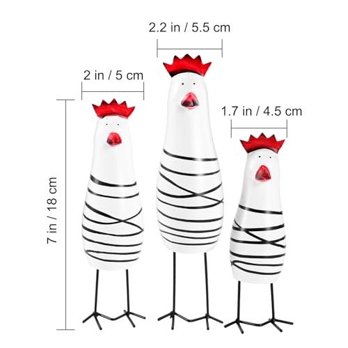 Amosfun-3pcs-Wooden-Chicken-Figures-Easter-Day-Party-Tabletop-and-Windowsill-Decoration-Rooster-Figurines-7-866-Inches Amosfun 3pcs Wooden Chicken Figures Easter Day Party Tabletop and Windowsill Decoration Rooster Figurines 7 866 Inches