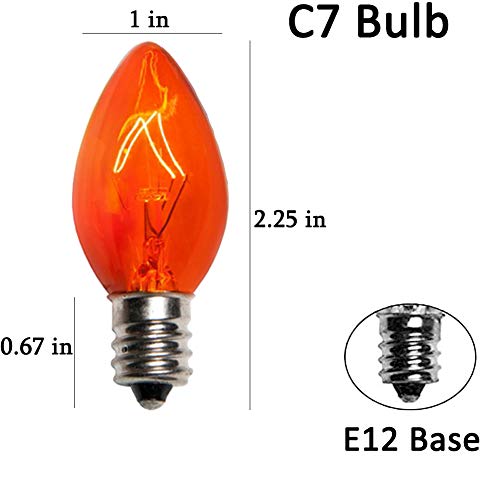 25-Pack-C7-Orange-Halloween-Replacement-Bulbs-C7-Clear-Outdoor-String-Light-Replacement-Bulbs-C7E12-Candelabra-Base-5-Watt 25 Pack C7 Orange Halloween Replacement Bulbs C7 Clear Outdoor String Light Replacement Bulbs C7E12 Candelabra Base 5 Watt