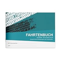 PuK Fahrtenbuch DIN A6 | Finanzamtkonform für PKW | 80 Seiten mit Ausfüllhilfe | Fahrtenbücher 1er, 2er, 3er, 5er oder 10er Pack | zur Dokumentation geschäftlicher und privater Fahrten (1 Stück)