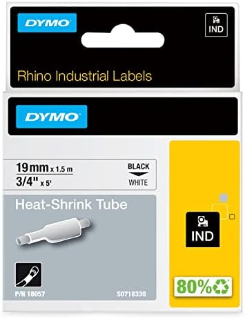 Fita Termo Retratil Dymo P/Rot Rhinopro 9Mmx1,5M Br, 18053, Branco