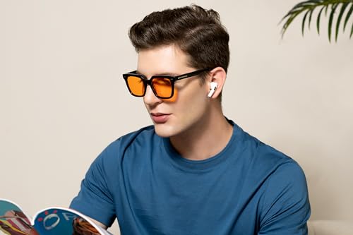 Image of 99.9% Blue Light Blocking Glasses, AR Coating, Computer Screens Gaming for Men Women, Stop Eyestrain, Better Sleep