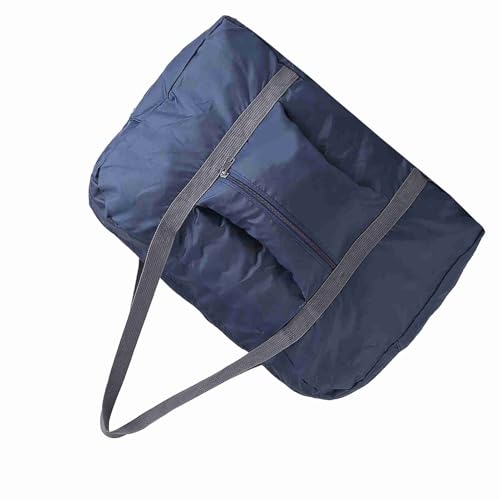 Travel Duffel Bags, Workout Bag Large Travel Bag Carry on Luggage Bag Suitcase Bag Large Travel Tote Foldable Carry on Bag Carry Bags with Handles for Go Out (Deep Blue) 5