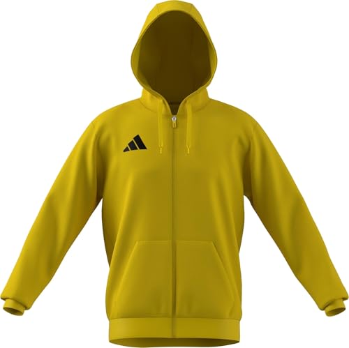 adidas Men's Entrada26 Full Zip Hoodie, team yellow/black, L