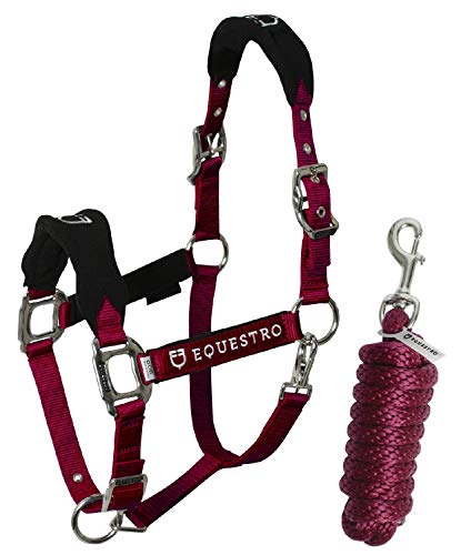 EQUESTRO CAVEZZA NYLON C/LUNGHINA SHAPED FLEECE (COB, BORDEAUX)
