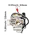 RYTIME PD24J GY6 150cc Carburetor Compatible for Moped ATV Go Kart Scooter 125cc 150cc 4-Stroke 150cc Engine Kazuma Taotao Roketa SunL Baja Eagle Chinese Go Kart GY6 Carb with Air Fuel Filter