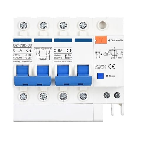 Commutateur de puissance manuel AC 220V 380V photovoltaïque 20A