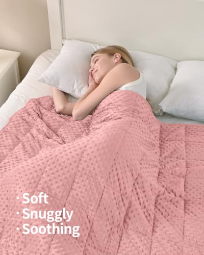 Image of Mr. Sandman Cooling Weighted Blanket for Adults, Queen Size 15 lbs, 60″x80″