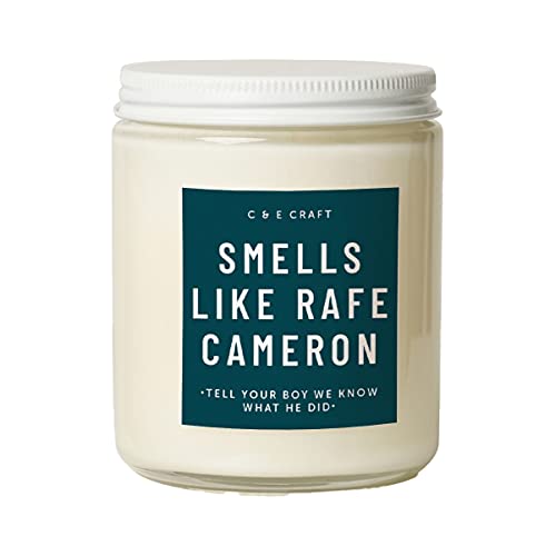 C&E Craft - Smells Like Rafe Cameron Soy Wax Candle - Mahogany Teakwood Scented - Outer Banks Themed Candle