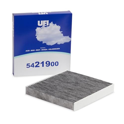 UFI Filters, Filtro Abitacolo ai Carboni Attivi 54.219.00, Filtro Abitacolo per Ricambio, Adatto a Auto, Applicabile su Diversi Modelli Audi, Cupra, Man, Seat, Skoda e Volkswagen