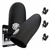 Nexus Elite Gaming Finger Sleeves 6-Pack,0.15mm Ultra-Thin Carbon Fiber,Anti-Sweat & Anti-Slip,Universal for Touchscreen Phones & Tablets (Black - Essentials)