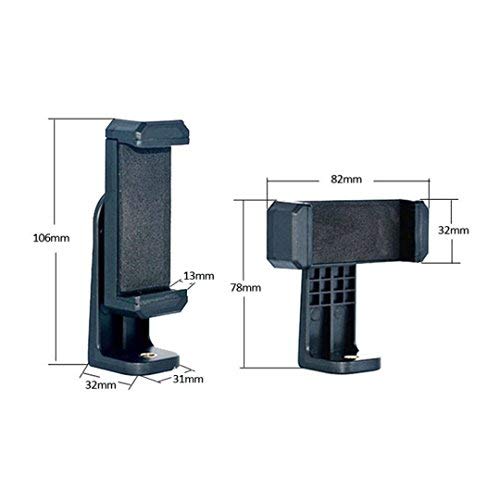 Image of Shahn Camera Stand Clip Bracket Holder Tripod Monopod Mount Adapter for Mobile Phone (Vertical Small Holder)