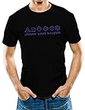 Universal Apparel Men's Choose Your Weapon Dungeons And Dragons T-Shirt Large Black