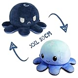Bonita Juguetes de Peluche Pulpo Forma,Puede aliviar la ansiedad y Expresar emociones Pulpo Reversible Juguete Creativo Regalos para niños