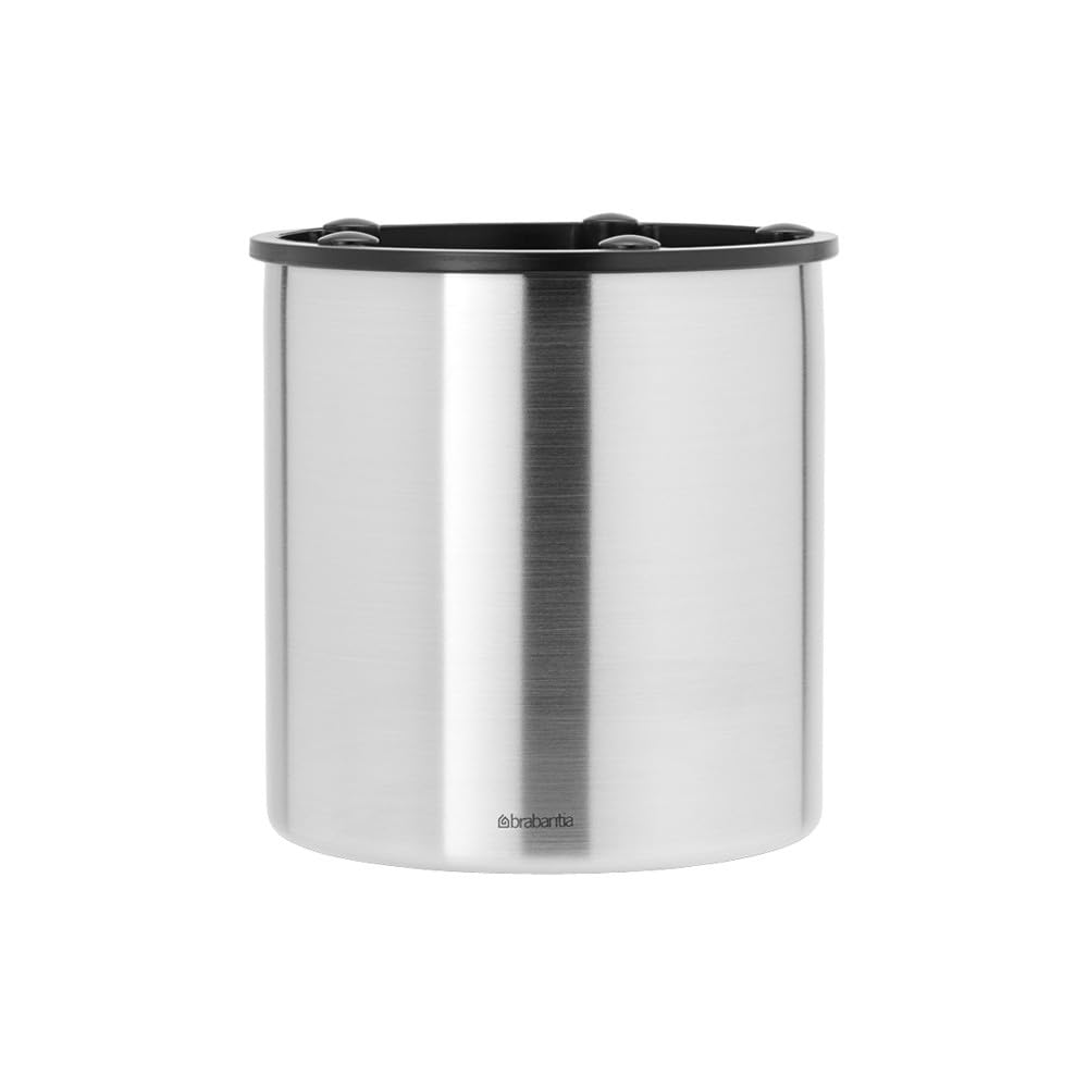 Brabantia White Renew 3 Piece Bathroom Accessory Set, Set Of 3, Refillable Handwash Soap Dispenser, Toothbrush Holder & Tray,