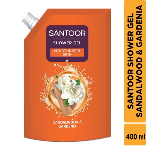 Image of SANTOOR SHOWER GEL SANDALWOOD & GARDENIA 400ml
