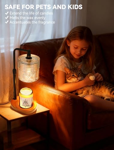 Lámpara calentadora de velas de diseño decoración vintage con apagado automático programable 7
