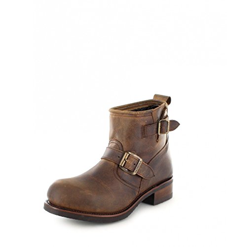 Sendra Boots 11973 Botas de engenharia pretas com isolamento Thinsulate e biqueira de aço para homem e mulher, Castanho